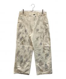 professor.E（プロフェッサー イー）の古着「WORN-OUT-DENIM【】ウォーン・アウト・デニム」｜ホワイト