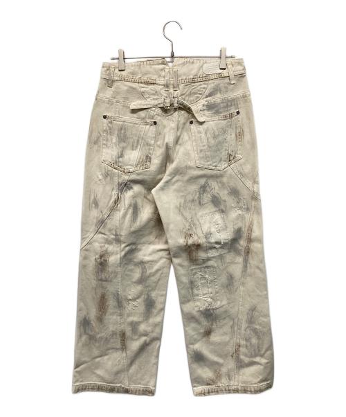 professor.E（プロフェッサー イー）professor.E (プロフェッサー イー) WORN-OUT-DENIM【】ウォーン・アウト・デニム ホワイト サイズ:SIZE 46の古着・服飾アイテム