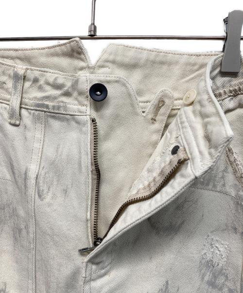 professor.E（プロフェッサー イー）professor.E (プロフェッサー イー) WORN-OUT-DENIM【】ウォーン・アウト・デニム ホワイト サイズ:SIZE 46の古着・服飾アイテム