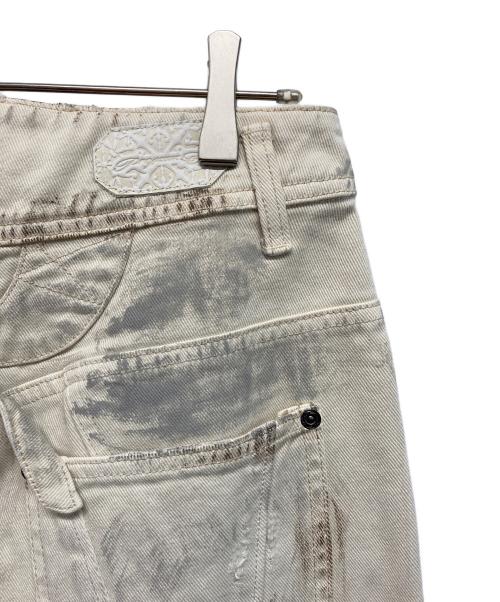 professor.E（プロフェッサー イー）professor.E (プロフェッサー イー) WORN-OUT-DENIM【】ウォーン・アウト・デニム ホワイト サイズ:SIZE 46の古着・服飾アイテム