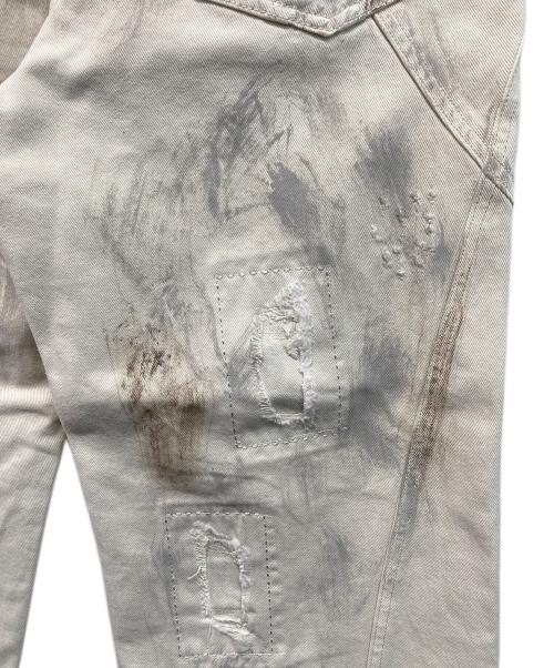 professor.E（プロフェッサー イー）professor.E (プロフェッサー イー) WORN-OUT-DENIM【】ウォーン・アウト・デニム ホワイト サイズ:SIZE 46の古着・服飾アイテム