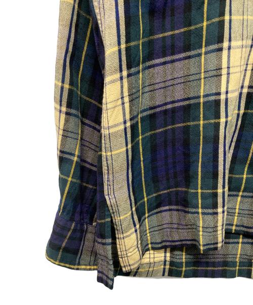 RRL（ダブルアールエル）RRL (ダブルアールエル) 開襟タータンチェックシャツ ネイビー×ベージュ サイズ:Sの古着・服飾アイテム