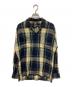 RRL（ダブルアールエル）の古着「開襟タータンチェックシャツ」｜ネイビー×ベージュ