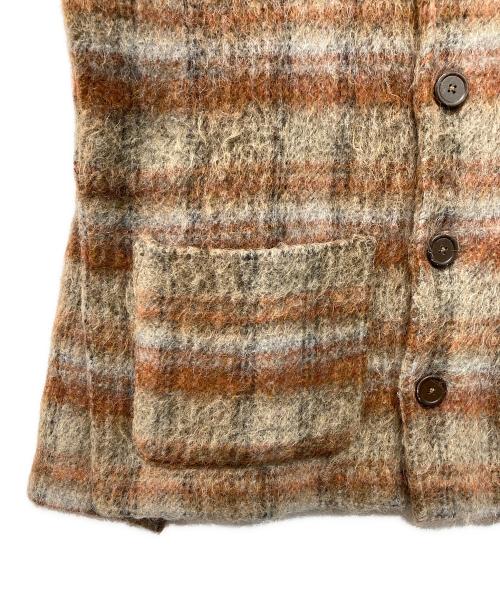 OUR LEGACY（アワーレガシー）OUR LEGACY (アワーレガシー) AMENT CHECK MOHAIR CARDIGAN【アメント チェック モヘア カーディガン】 ブラウン サイズ:SIZE 46の古着・服飾アイテム
