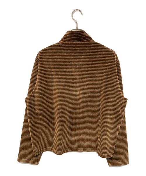 OUR LEGACY（アワーレガシー）OUR LEGACY (アワーレガシー) SHRUNKEN FULLZIP POLO(シュランケン フルジップ ポロ) ブラウン サイズ:SIZE 46の古着・服飾アイテム