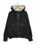 FAF Fake As Flowers（エフエーエフ(フェイクアズフラワーズ)）の古着「AGED ZIP UP HOODIE（エイジド　ジップアップフーディー）」｜ブラック