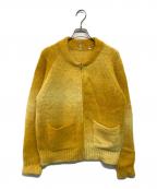 SUNFLOWERサンフラワー）の古着「OMBRE ZIP CARDIGAN（オンブレジップカーディガン）」｜イエロー