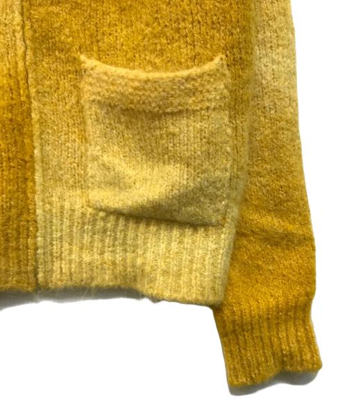 SUNFLOWER（サンフラワー）SUNFLOWER (サンフラワー) OMBRE ZIP CARDIGAN（オンブレジップカーディガン） イエロー サイズ:Sの古着・服飾アイテム