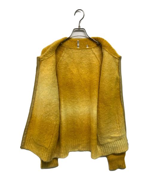 SUNFLOWER（サンフラワー）SUNFLOWER (サンフラワー) OMBRE ZIP CARDIGAN（オンブレジップカーディガン） イエロー サイズ:Sの古着・服飾アイテム