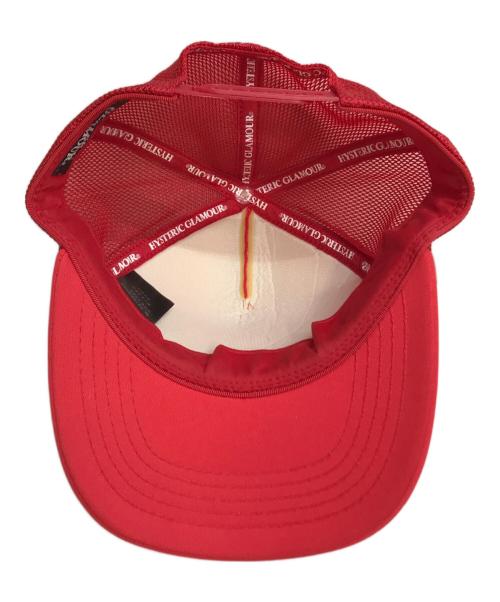 Hysteric Glamour（ヒステリックグラマー）Hysteric Glamour (ヒステリックグラマー) メッシュキャップ レッドの古着・服飾アイテム