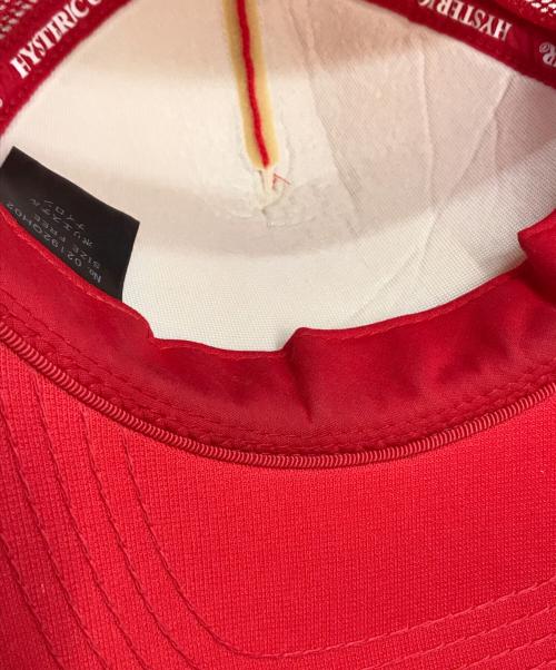 Hysteric Glamour（ヒステリックグラマー）Hysteric Glamour (ヒステリックグラマー) メッシュキャップ レッドの古着・服飾アイテム