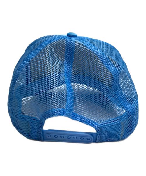 stussy（ステューシー）stussy (ステューシー) 90sスカルボーンメッシュキャップ ブルーの古着・服飾アイテム