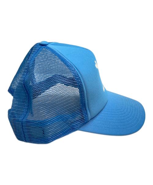 stussy（ステューシー）stussy (ステューシー) 90sスカルボーンメッシュキャップ ブルーの古着・服飾アイテム