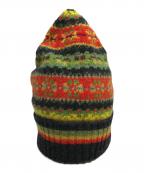 nicholas daleyニコラス デイリー）の古着「ニット帽」｜レッド×グレー