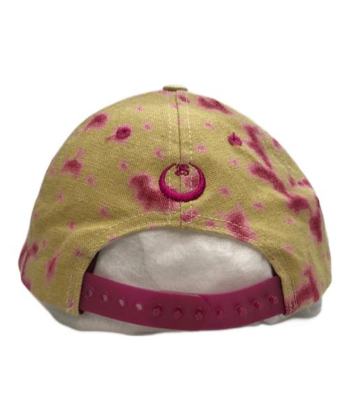 stussy（ステューシー）stussy (ステューシー) 90’Ｓスカル刺繍キャップ ベージュ×ピンクの古着・服飾アイテム