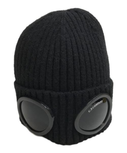 C.P COMPANY（シーピーカンパニー）C.P COMPANY (シーピーカンパニー) GOGGLES KNIT CAP ブラックの古着・服飾アイテム