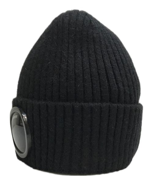 C.P COMPANY（シーピーカンパニー）C.P COMPANY (シーピーカンパニー) GOGGLES KNIT CAP ブラックの古着・服飾アイテム