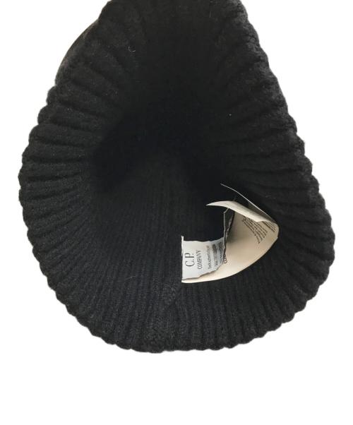 C.P COMPANY（シーピーカンパニー）C.P COMPANY (シーピーカンパニー) GOGGLES KNIT CAP ブラックの古着・服飾アイテム