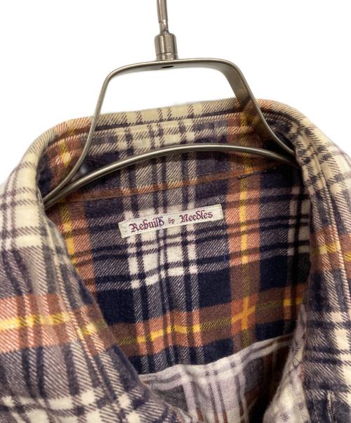 Rebuild by Needles（リビルドバイニードルス）Rebuild by Needles (リビルドバイニードルス) リメイク フランネルシャツ マルチカラー サイズ:SIZE FREEの古着・服飾アイテム