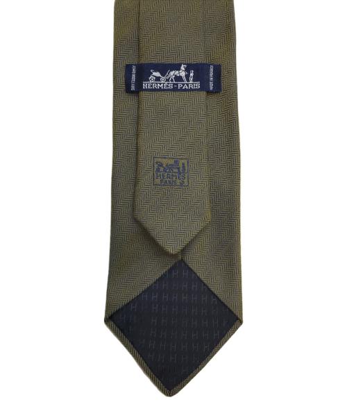 HERMES（エルメス）HERMES (エルメス) ネクタイ オリーブ サイズ:-の古着・服飾アイテム