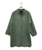 NOMBRE IMPAIRノンブルアンペール）の古着「ウールシャギーボトルネックコート」｜グリーン