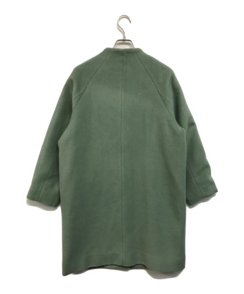 NOMBRE IMPAIR（ノンブルアンペール）NOMBRE IMPAIR (ノンブルアンペール) ウールシャギーボトルネックコート グリーン サイズ:FREEの古着・服飾アイテム