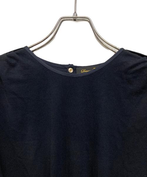 DRAWER（ドゥロワー）Drawer (ドゥロワー) PRE2 天竺ケープスリーブワンピース ネイビー サイズ:SIZE 38の古着・服飾アイテム