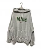 Niceshopナイスショップ）の古着「Niceロゴパーカー」｜グレー