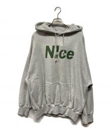 Niceshop（ナイスショップ）の古着「Niceロゴパーカー」｜グレー