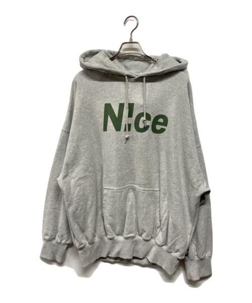Niceshop（ナイスショップ）Niceshop (ナイスショップ) Niceロゴパーカー グレー サイズ:Lの古着・服飾アイテム