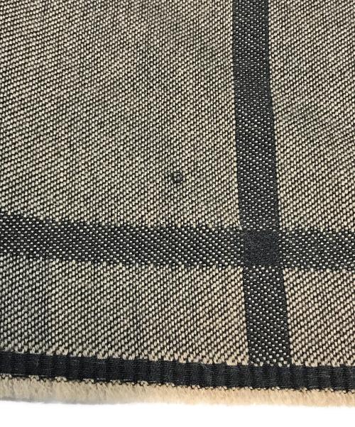 LOEWE（ロエベ）LOEWE (ロエベ) アナグラム ウールストール ベージュ×ブラックの古着・服飾アイテム