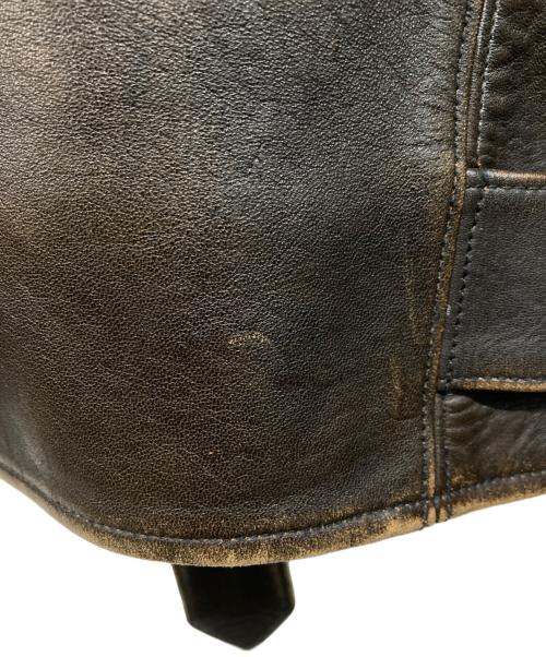 FINE CREEK LEATHERS（ファインクリークレザーズ）FINE CREEK LEATHERS (ファインクリークレザーズ) レオンカスタム レザーライダースジャケット ブラウン サイズ:SIZE 38の古着・服飾アイテム