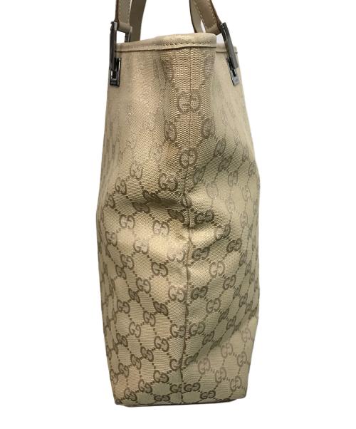 GUCCI（グッチ）GUCCI (グッチ) GGキャンバストートバッグ ベージュの古着・服飾アイテム