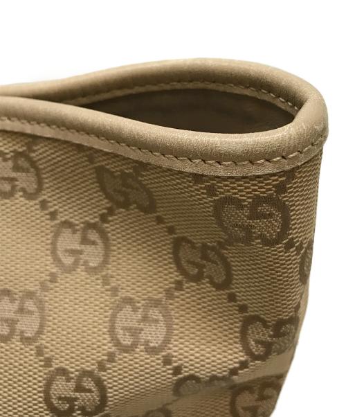 GUCCI（グッチ）GUCCI (グッチ) GGキャンバストートバッグ ベージュの古着・服飾アイテム