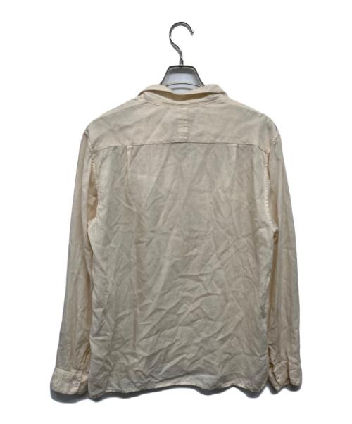 KAPITAL（キャピタル）KAPITAL (キャピタル) Soft Linen Open Collar Shirt(ソフトリネン　オープンカラーシャツ) アイボリー サイズ:Mの古着・服飾アイテム