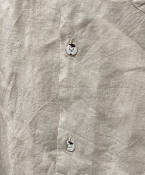 KAPITAL（キャピタル）KAPITAL (キャピタル) Soft Linen Open Collar Shirt(ソフトリネン　オープンカラーシャツ) アイボリー サイズ:Mの古着・服飾アイテム