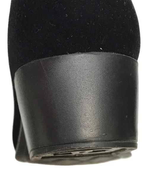 CHANEL（シャネル）CHANEL (シャネル) ココマーク カメリア ベル ベットレインブーツ ブラック サイズ:SIZE 35の古着・服飾アイテム