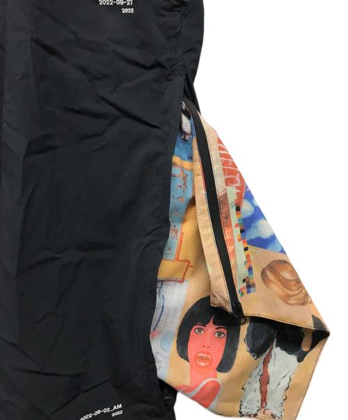 SSZ（エスエスズィー）SSZ (エスエスズィー) 横尾忠則 (横尾忠則) ナイロンパンツ ネイビー サイズ:Mの古着・服飾アイテム