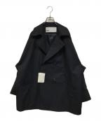 ticcaティッカ）の古着「ショートテントトレンチコート」｜ネイビー