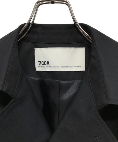 ticca（ティッカ）ticca (ティッカ) ショートテントトレンチコート ネイビー サイズ:SIZE 1 未使用品の古着・服飾アイテム