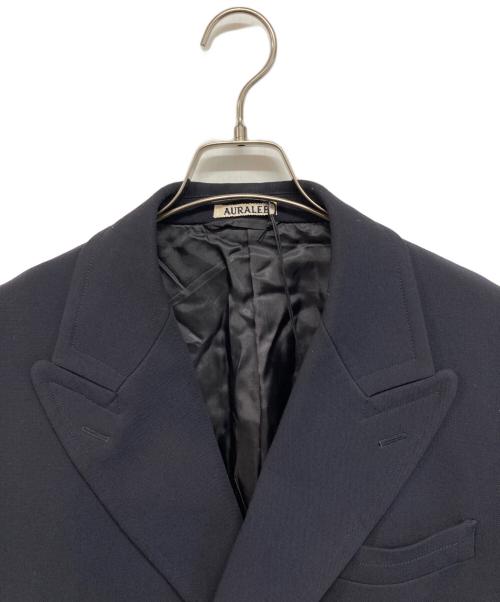 AURALEE（オーラリー）AURALEE (オーラリー) DOUBLE CLOTH HIGH COUNT WOOL JACKET(ダブル・クロス・ハイ・カウント・ウール・ジャケット) ネイビー サイズ:4の古着・服飾アイテム