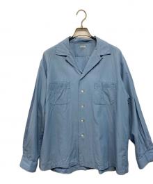 A.PRESSE（アプレッセ）の古着「Open Collar Shirt」｜ブルー