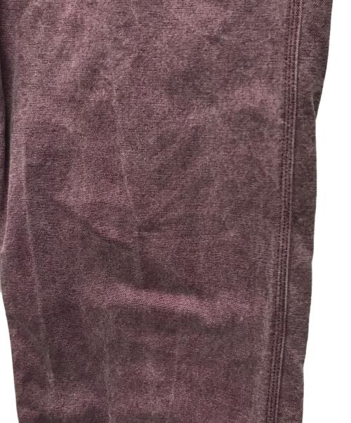 AURALEE（オーラリー）AURALEE (オーラリー) WASHED ORGANIC CANVAS BELTED PANTS(ウォッシュド・オーガニック・キャンバス・ベルテッド・パンツ) パープル サイズ:3の古着・服飾アイテム