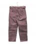 AURALEE (オーラリー) WASHED ORGANIC CANVAS BELTED PANTS(ウォッシュド・オーガニック・キャンバス・ベルテッド・パンツ) パープル サイズ:3：20000円
