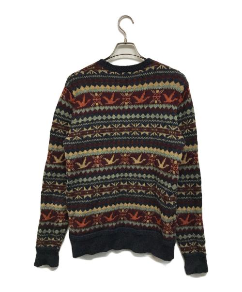 RRL（ダブルアールエル）RRL (ダブルアールエル) フェアアイルセーター レッド×ネイビー サイズ:SPの古着・服飾アイテム