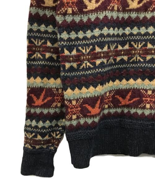 RRL（ダブルアールエル）RRL (ダブルアールエル) フェアアイルセーター レッド×ネイビー サイズ:SPの古着・服飾アイテム