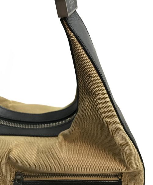 GUCCI（グッチ）GUCCI (グッチ) ショルダーバッグ ベージュ×ブラックの古着・服飾アイテム