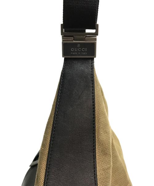 GUCCI（グッチ）GUCCI (グッチ) ショルダーバッグ ベージュ×ブラックの古着・服飾アイテム