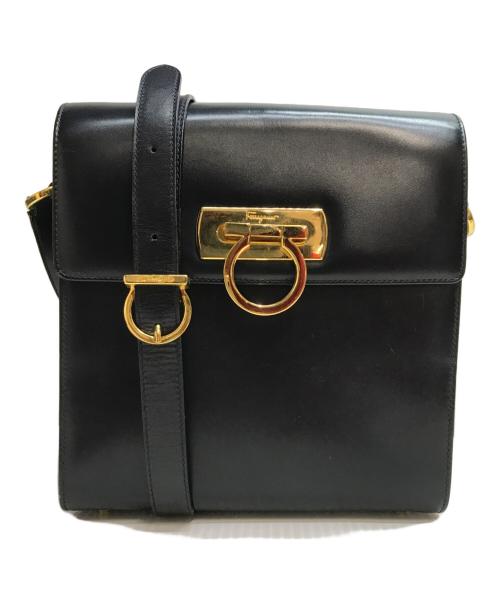 Salvatore Ferragamo（サルヴァトーレ フェラガモ）Salvatore Ferragamo (サルヴァトーレ フェラガモ) ショルダーバッグ ネイビーの古着・服飾アイテム