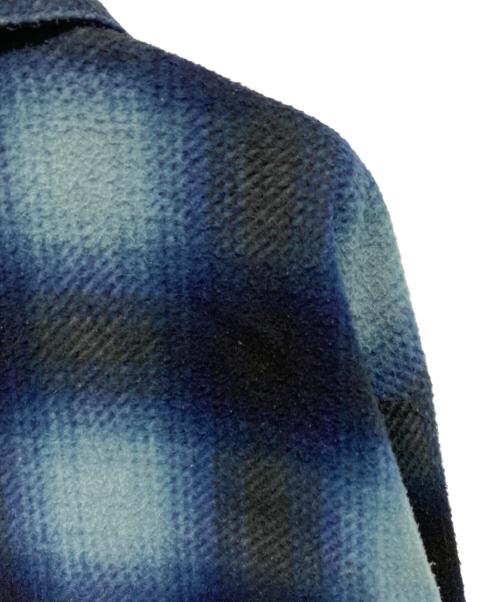 SUPREME（シュプリーム）SUPREME (シュプリーム) Shadow Plaid Fleece Shirt　フリースシャツ ブルー サイズ:Lの古着・服飾アイテム